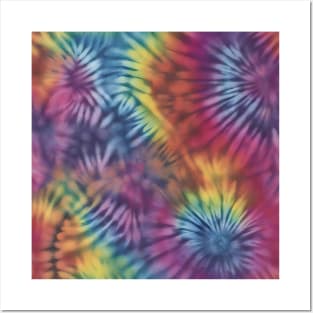 tie dye patterns Posters and Art